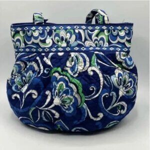 Vera Bradley Women's Mediterranean Blue Audrey Bowler Style Tote Bag